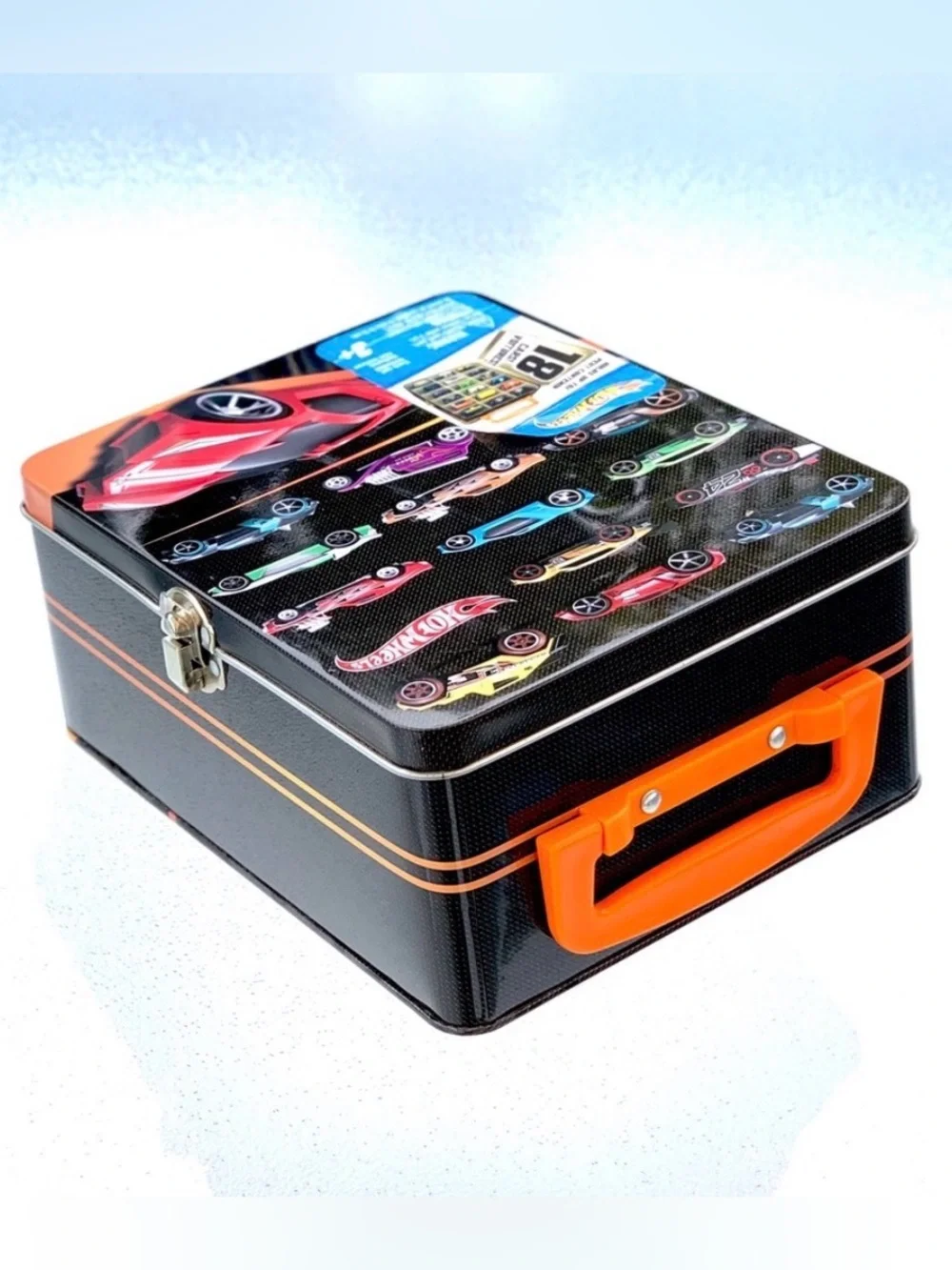 Classic Hot Wheels™ 18-Slot Metal Case, Ages 3+